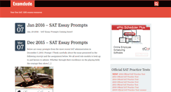 Desktop Screenshot of examdude.com