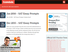 Tablet Screenshot of examdude.com